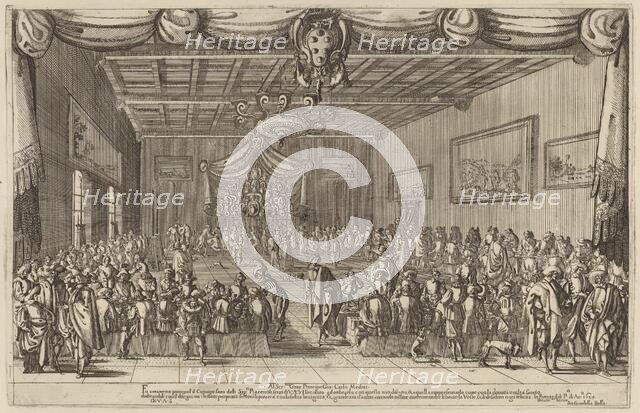 The Banquet of the Piacevoli, 1627. Creator: Stefano della Bella.