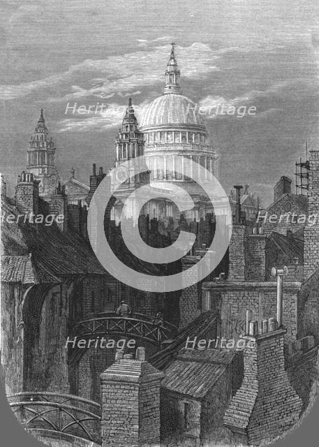 'St. Paul's from the Brewery Bridge', 1872.  Creator: Gustave Doré.