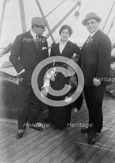 Antonio Scotti, Lucrezia Bori, Pasquale Amato, 1912. Creator: Bain News Service.