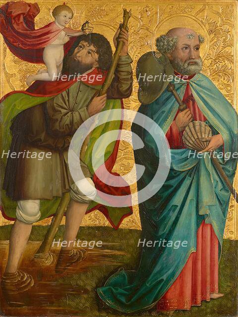 Saints Christopher and James Major, 1480.  Creator: Master of Großgmain.
