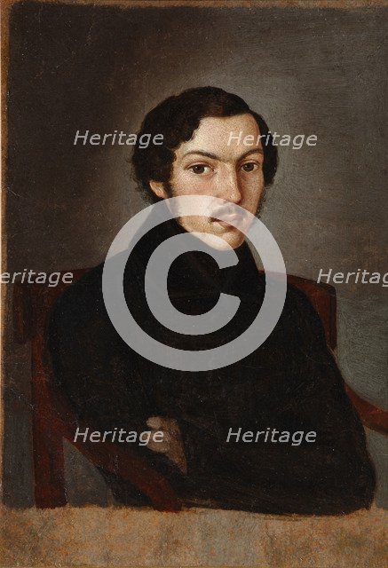 Portrait of Nikolay Martynov, 1841. Artist: Anonymous  