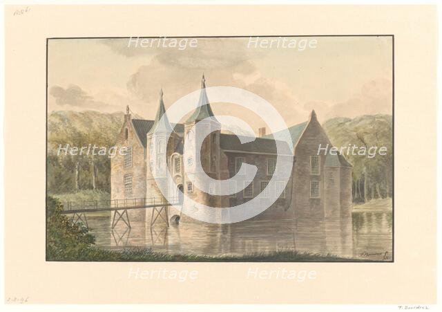 Popkensburg Castle on Walcheren, 1851. Creator: F. Bourdrez.