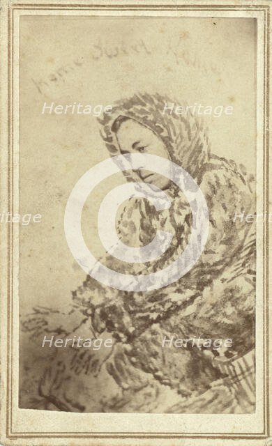 George Kennan, half-length portrait, facing left, 1865. Creator: Unknown.