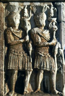 Standard Bearers, Arch of Constantine, relief detail, early 2nd century Artist: Unknown.