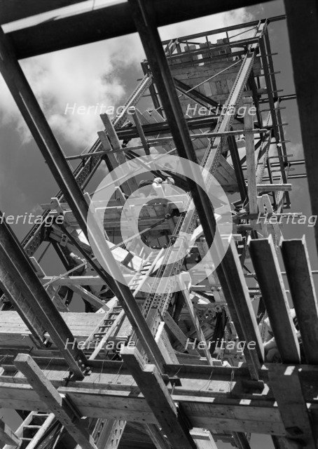 Odeon Cinema under construction, Leicester Square, Westminster, London, 1937. Artist: John Maltby.