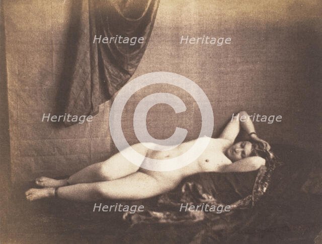 [Reclining Nude], 1851-53. Creator: Julien Vallou de Villeneuve.