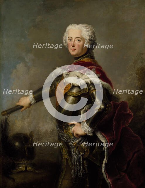 Portrait of Frederick II of Prussia (1712-1786), 18th century. Creator: Antoine Pesne.