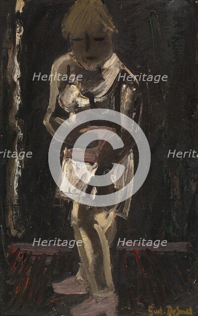 White Shirt on Black Ground, 1941. Creator: Gustave De Smet.