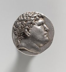 Tetradrachm: Head of Philetauros with Laureate Diadem (obverse), 262-241 BC. Creator: Unknown.