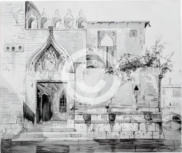 Building in Venice, 1878. Creator: Louis Michel Eilshemius.