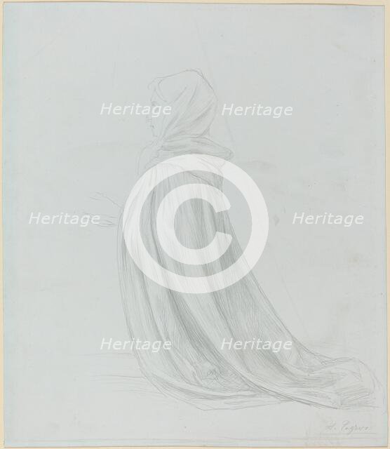 Woman in a Cloak. Creator: Alphonse Legros.