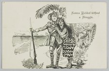 Postcard, 'Samoa Yielded without a Struggle.', 1914. Creator: William Blomfield.