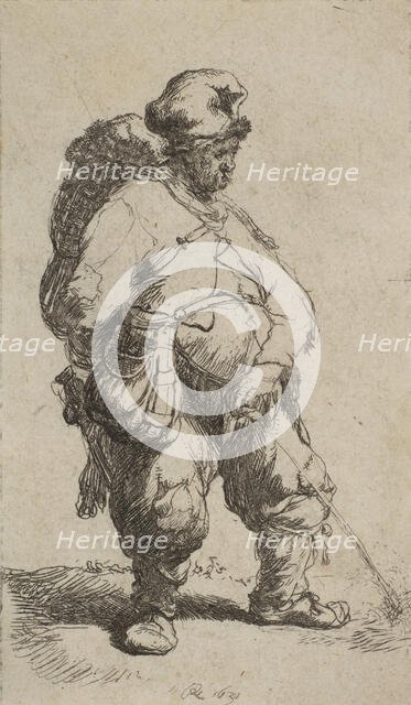 A Man Making Water, 1630., 1630. Creator: Rembrandt Harmensz van Rijn.