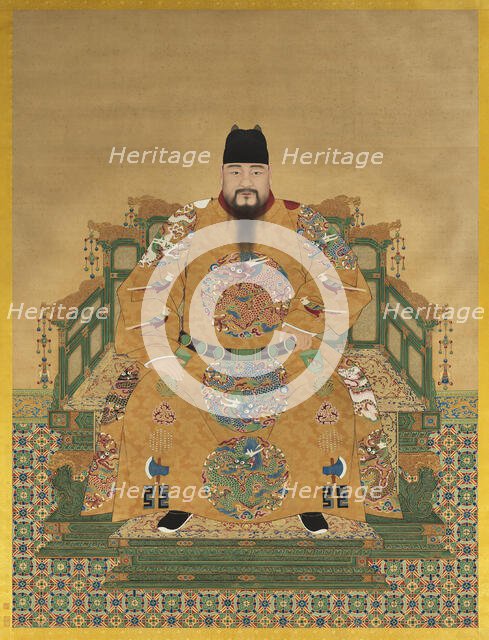 Portrait of the Chenghua Emperor (1447-1487). Creator: Chinese Master.