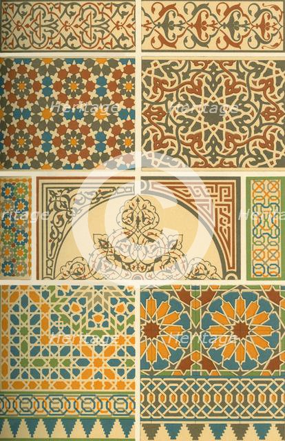 Arab-Moorish mosaic and glazed clay work, (1898). Creator: Unknown.