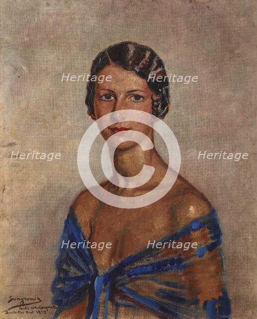 Portrait of a Woman, 1932. Creator: Luis Alberto Sangroniz.