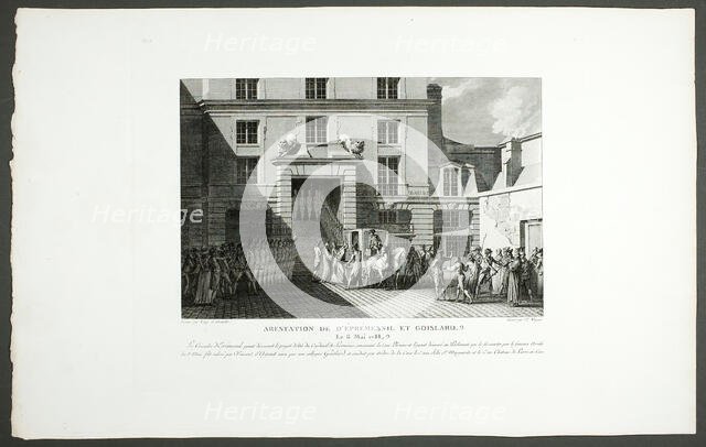The Arrest of Éprémesnil and Goislard, 1798-1804. Creator: Claude Niquet I.