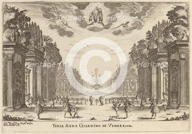 Terza Scena Giardino di Venere, 1637. Creator: Stefano della Bella.