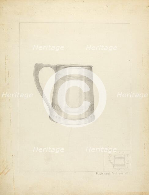Silver Mug, c. 1936. Creator: Richard Schoene.