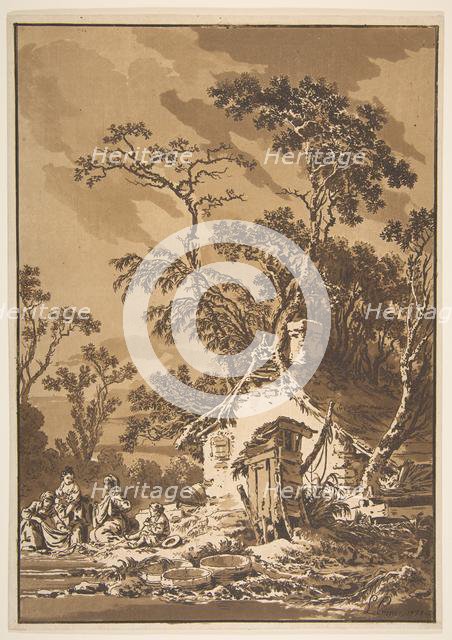 The Washerwomen (Les Laveuses), 1771. Creator: Jean Baptiste Le Prince.