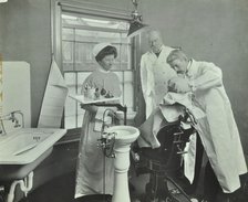 Dental Room, Woolwich School treatment centre, London, 1914. Artist: Unknown.