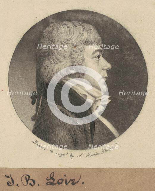 J. B. Loir, 1800. Creator: Charles Balthazar Julien Févret de Saint-Mémin.