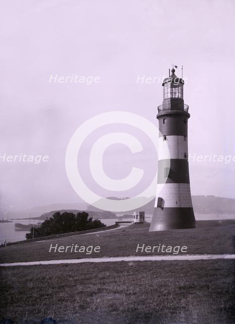 Smeaton's Tower near Plymouth in Devon.  Creator: Unknown.