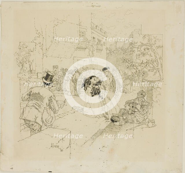 Street Scene, n.d. Creator: Daniel Urrabieta Vierge.