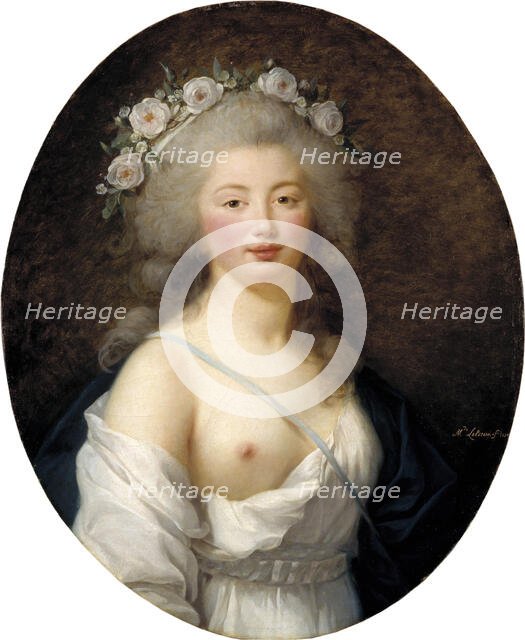 Portrait of a Young Lady as Flora, 1811. Creator: Elisabeth Louise Vigee-LeBrun.