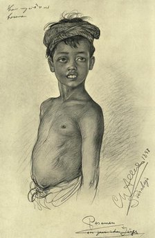 Pesamen - a Javanese boy from Surubaya, Java, 1898. Creator: Christian Wilhelm Allers.