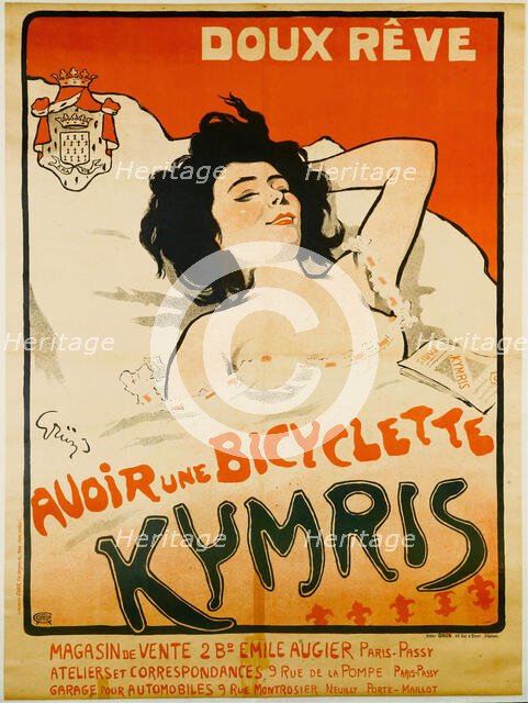 Doux rêve. Avoir une bicyclette Kymris, c. 1898. Creator: Grün, Jules-Alexandre (1868-1938).