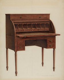 Roll-top Desk, 1941. Creator: M. Rosenshield-von-Paulin.