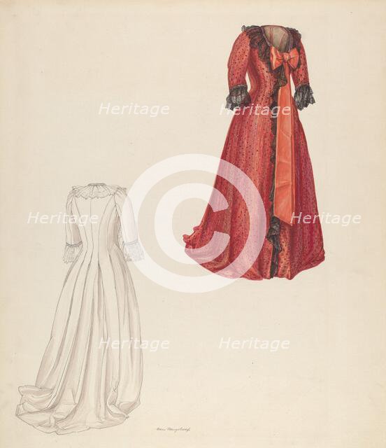 Dress, c. 1938. Creator: Hans Mangelsdorf.