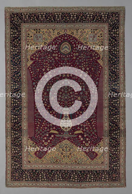Prayer Carpet, India, 19th century. Creator: Unknown.