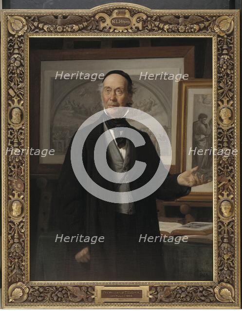 The Art Historian Niels Lauritz Hoyen, 1868. Creator: Wilhelm Marstrand.