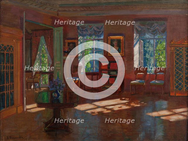 Old Library, 1916. Creator: Stanislav Julianovic Zukovskij.