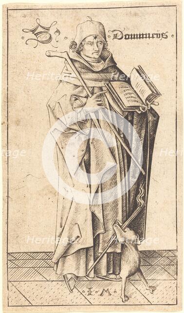 Saint Dominic, c. 1470. Creator: Israhel van Meckenem.