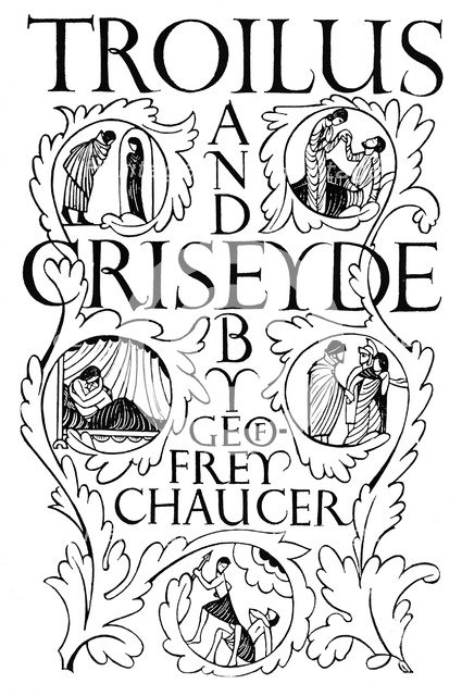 'Title Page: Troilus and Criseyde', 1927. Artist: Eric Gill.
