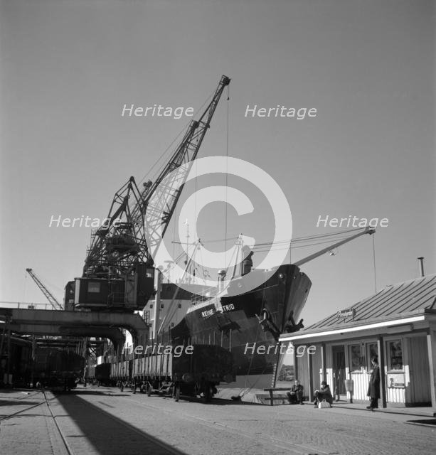 Gothenburg Harbour, Sweden, 1960.  Creator: Unknown.