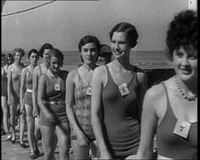 Women at the Seaside, 1930s. Creator: British Pathe Ltd.