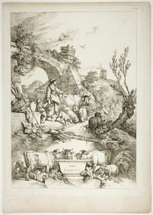 Plate 36 of 38 from Oeuvres de J. B. Huet, 1796–99. Creator: Jean Baptiste Marie Huet.