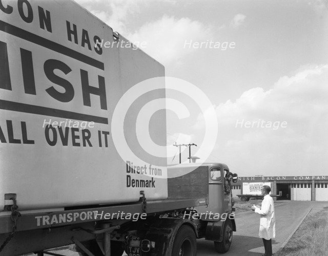 Bacon delivery from Denmark, Kilnhurst, South Yorkshire, 1964.  Artist: Michael Walters