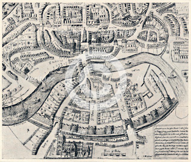 'Bristol in 1670', 1670, (1903). Artist: Unknown.