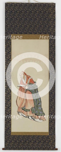 Six Immortals of Poetry: Sojo Henjo, Edo period, ca. 1806-1808. Creator: Hokusai.