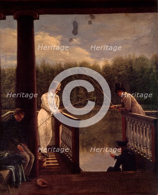 The Fishing, c. 1830. Artist: Avrorin, Vasily Mikhailovich (1805-1855)
