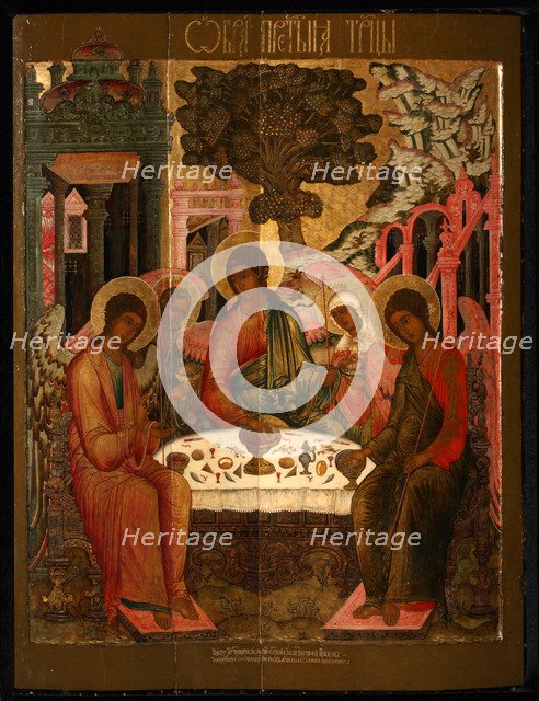 The Old Testament Trinity, 1690. Artist: Nikitin, Gury (1620-1691)