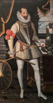 Portrait of Alessandro Farnese (1545-1592), Duke of Parma, c1585-1590 . Creator: Saive, Jean le (1540-1611).