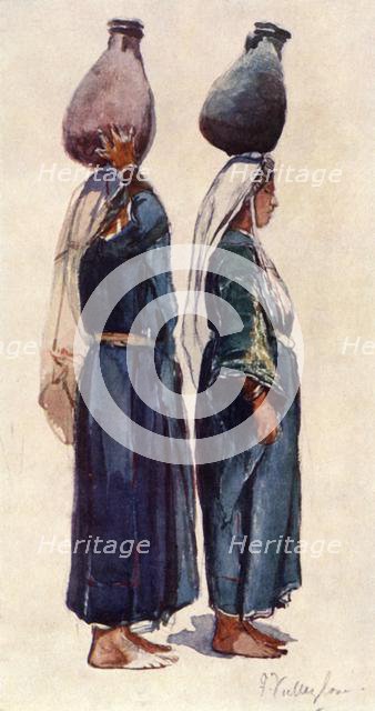 'Studies of Syrian Peasant Women', 1902. Creator: John Fulleylove.