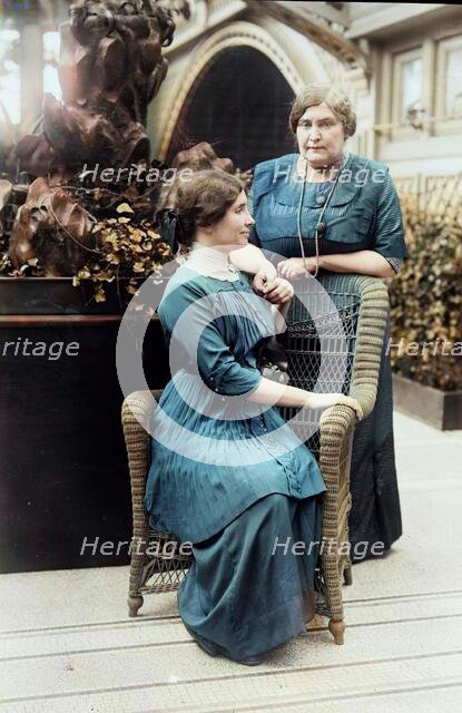Helen Keller & Mrs. Macy, 1913. Creator: Bain News Service.