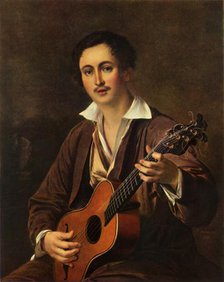 'The Guitarist', 1820s, (1965).  Creator: Vasily Tropinin.